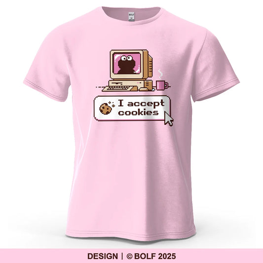 I Accept Cookies – Oversized Unisex Cotton T-Shirt