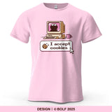 I Accept Cookies – Oversized Unisex Cotton T-Shirt
