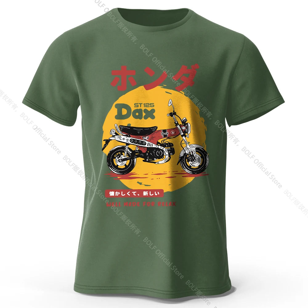 Retro Bike Art – Slim Fit Cotton T-Shirt
