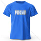 Focus Letter Minimalist 100% Cotton T-Shirt