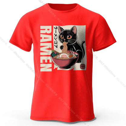 Ramen Print – Oversized Unisex Cotton T-Shirt