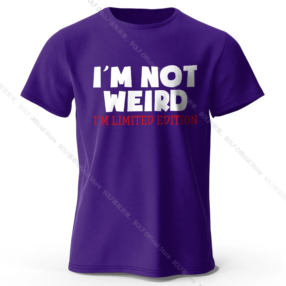 I Am Not Weird – Oversized Unisex Cotton T-Shirt