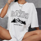 Rockies Letter Printed Tops Cotton T-Shirts For Womens Fashion Casual Soft Short Sleeve Loose Tees Comfortable Street Clothes