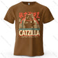 Catzilla – Oversized Unisex Cotton T-Shirt