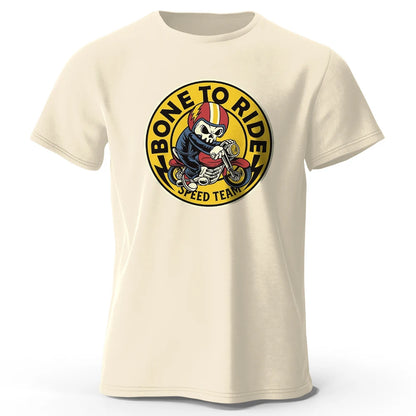Bone To Ride Print, Men's Novel Graphic Design T-shirt