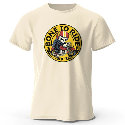 Bone To Ride Print, Men's Novel Graphic Design T-shirt
