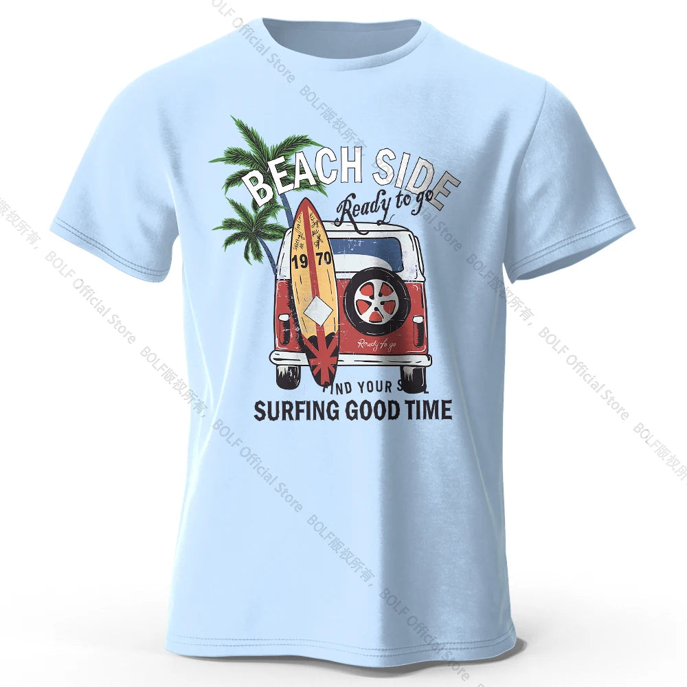 Vintage Surf Badge – 100% Cotton Unisex T-Shirt