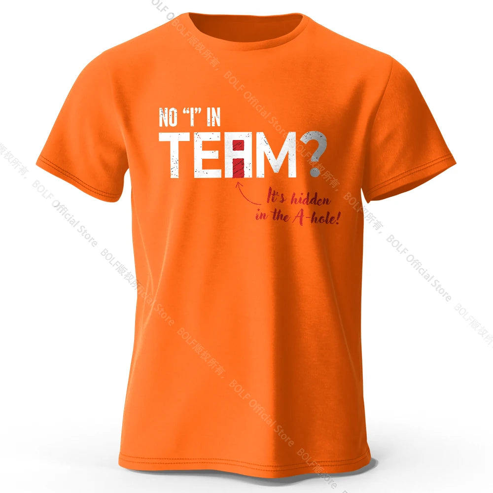 No I in Team – Oversized Unisex Cotton T-Shirt