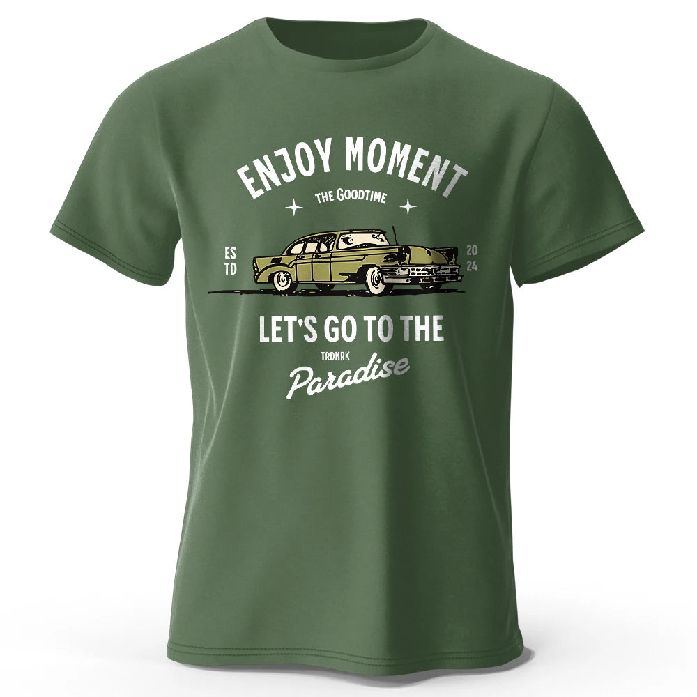 Enjoy Moment – Oversized Unisex Cotton T-Shirt