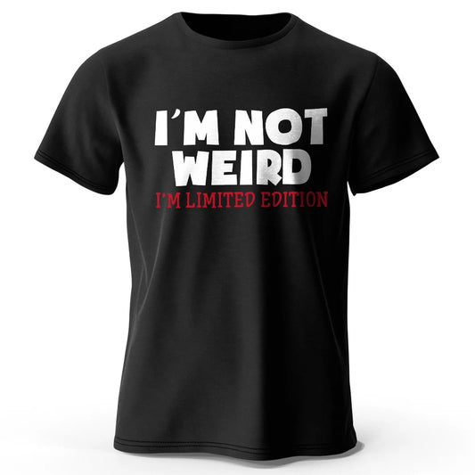 I Am Not Weird – Oversized Unisex Cotton T-Shirt