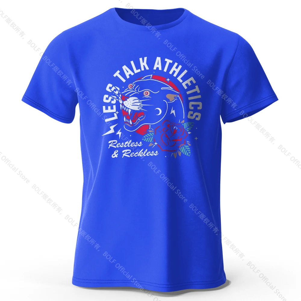 Less Talk Athletics – Oversized Unisex Cotton T-Shirt