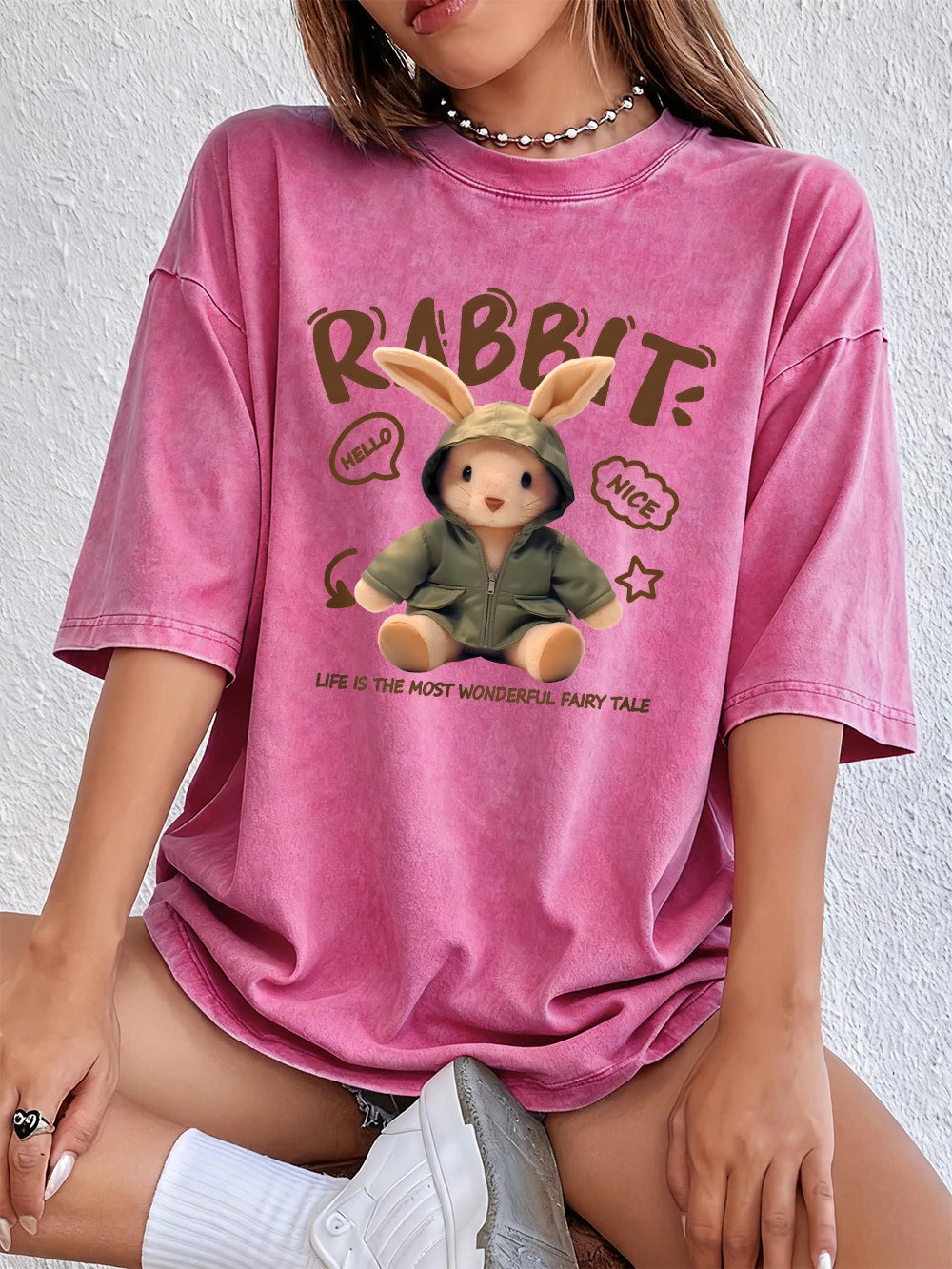 Life Is The Most Wonderful Fairy Tail Women's Cotton Washed T-Shirt