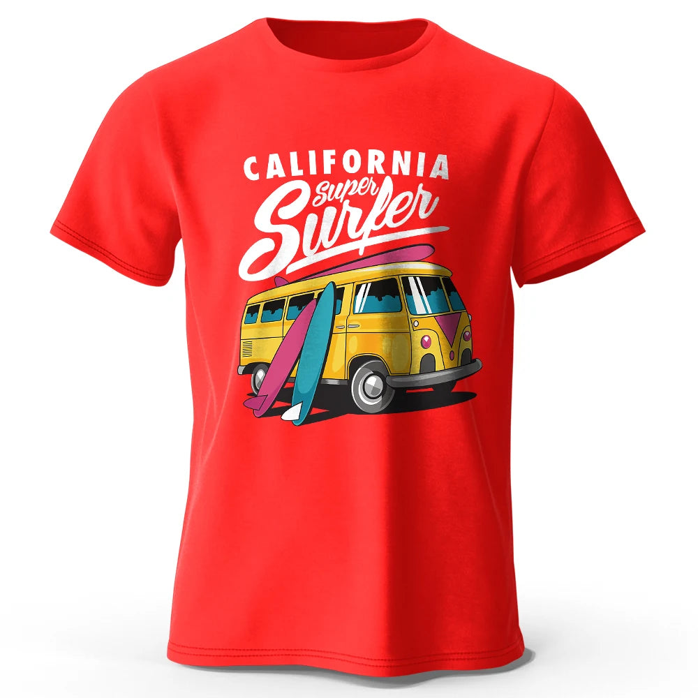 Surfer Sunrise Silhouette 100% Cotton T-Shirt