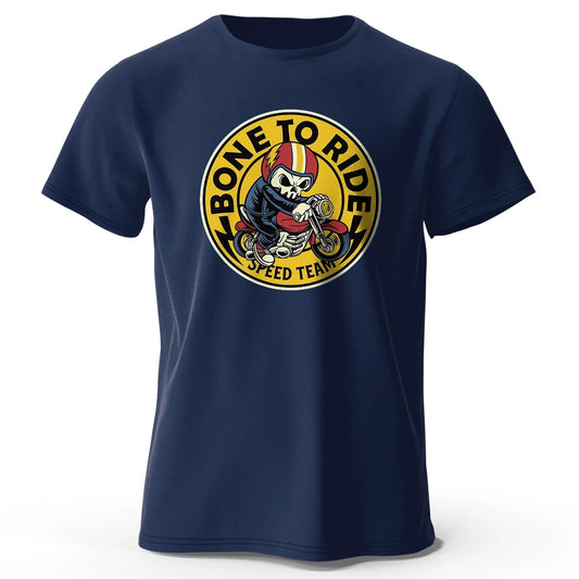 Bone To Ride Print, Men's Novel Graphic Design T-shirt