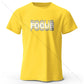 Focus Letter Minimalist 100% Cotton T-Shirt
