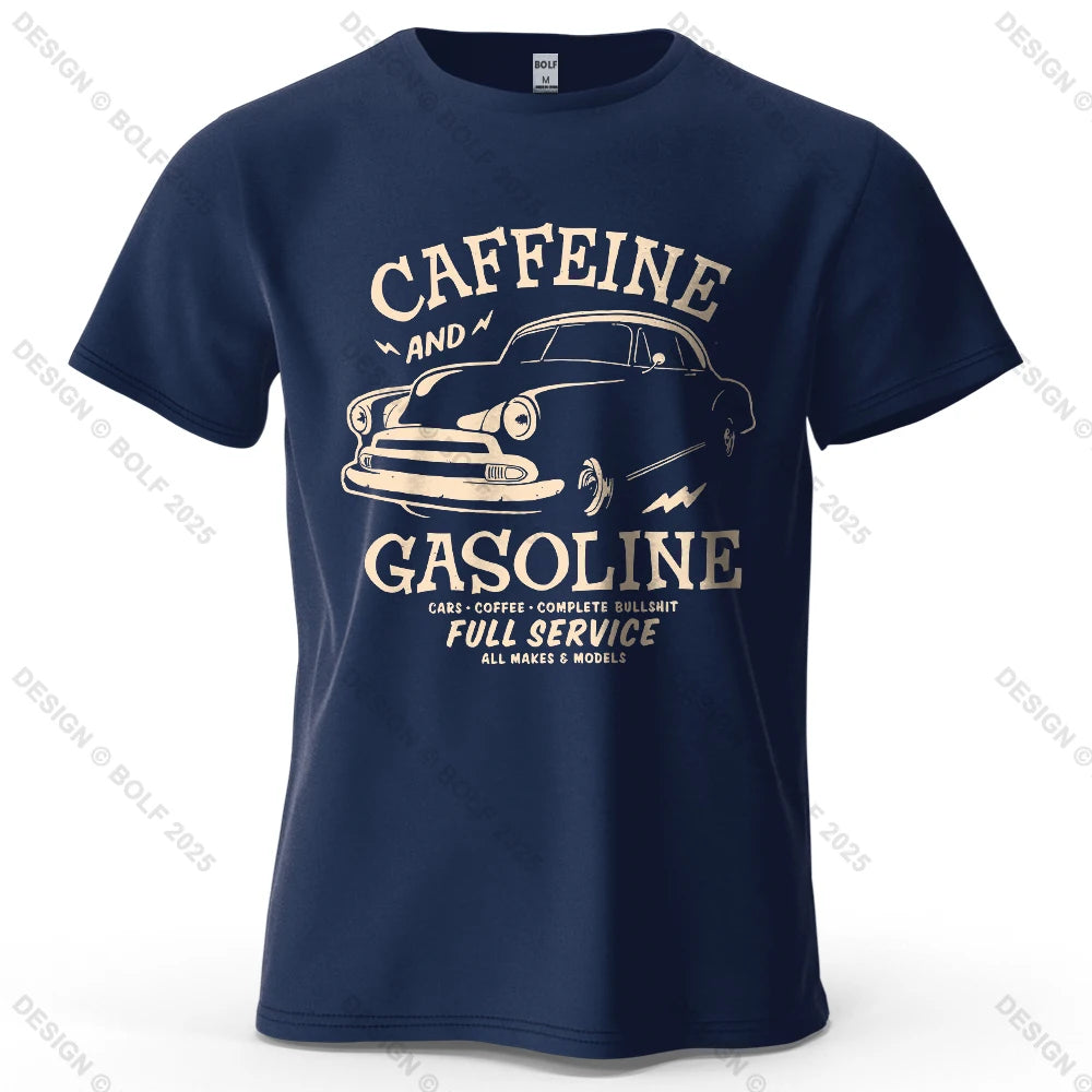Caffeine & Car Oversized Vintage Graphic T-Shirt