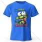 Cartoon Alligator Print 100% Cotton T-Shirt