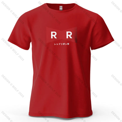 Red Ribbon Army – Oversized Unisex Cotton T-Shirt