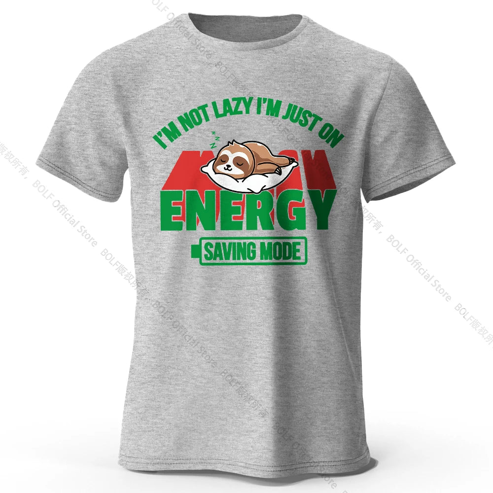 Saving Mode – Oversized Unisex Cotton T-Shirt