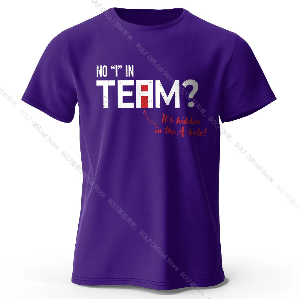 No I in Team – Oversized Unisex Cotton T-Shirt