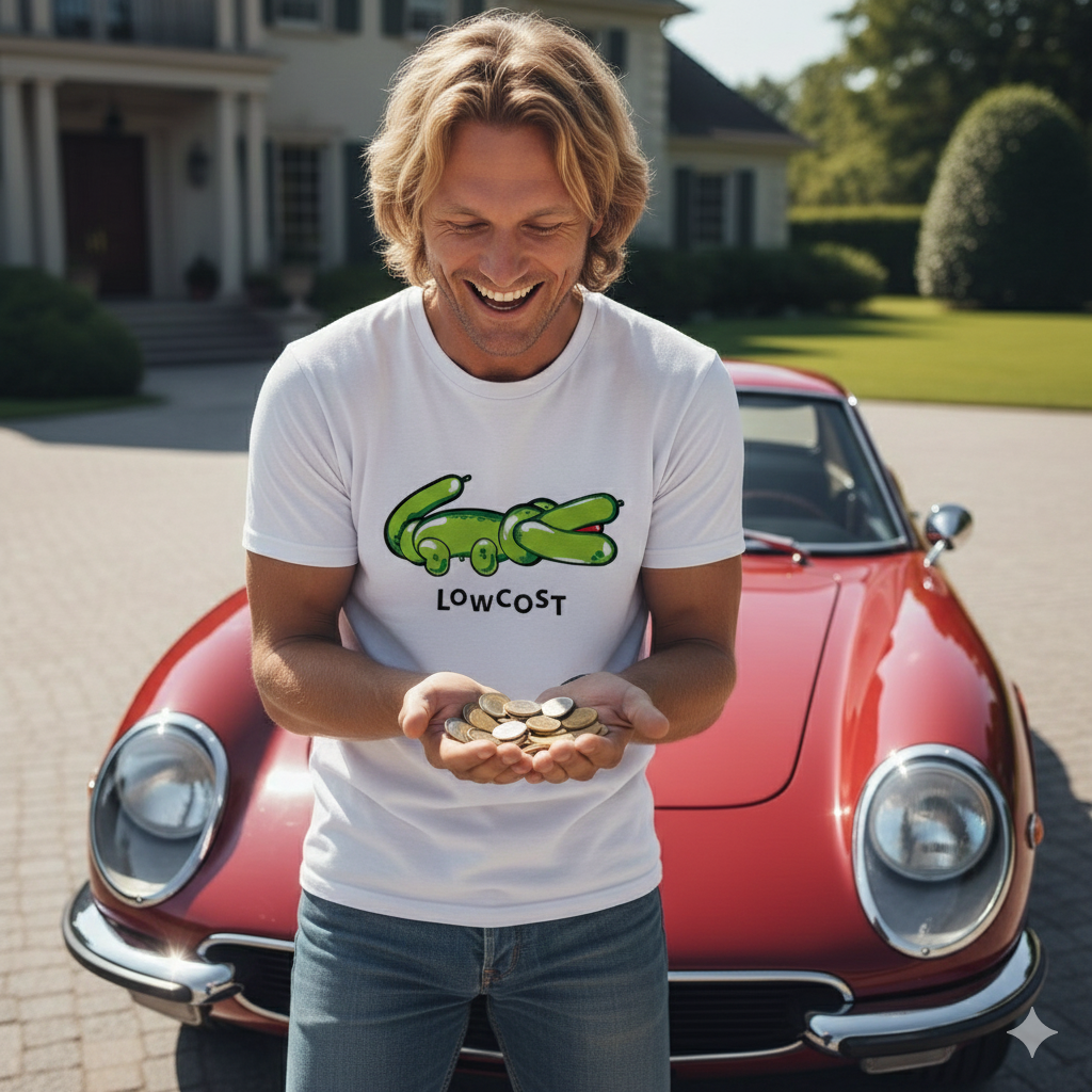 Joke The Lowcost – Oversized Unisex Cotton T-Shirt